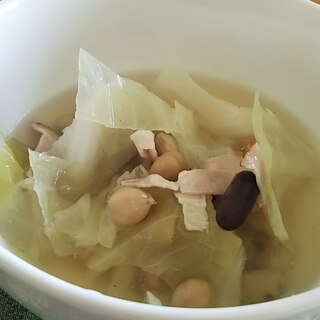 【優しいお味】サラダ豆のスープ